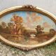 Huile sur panneau art déco