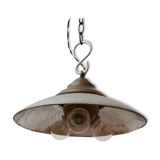 Antique mercury glass french mirrored pendant light