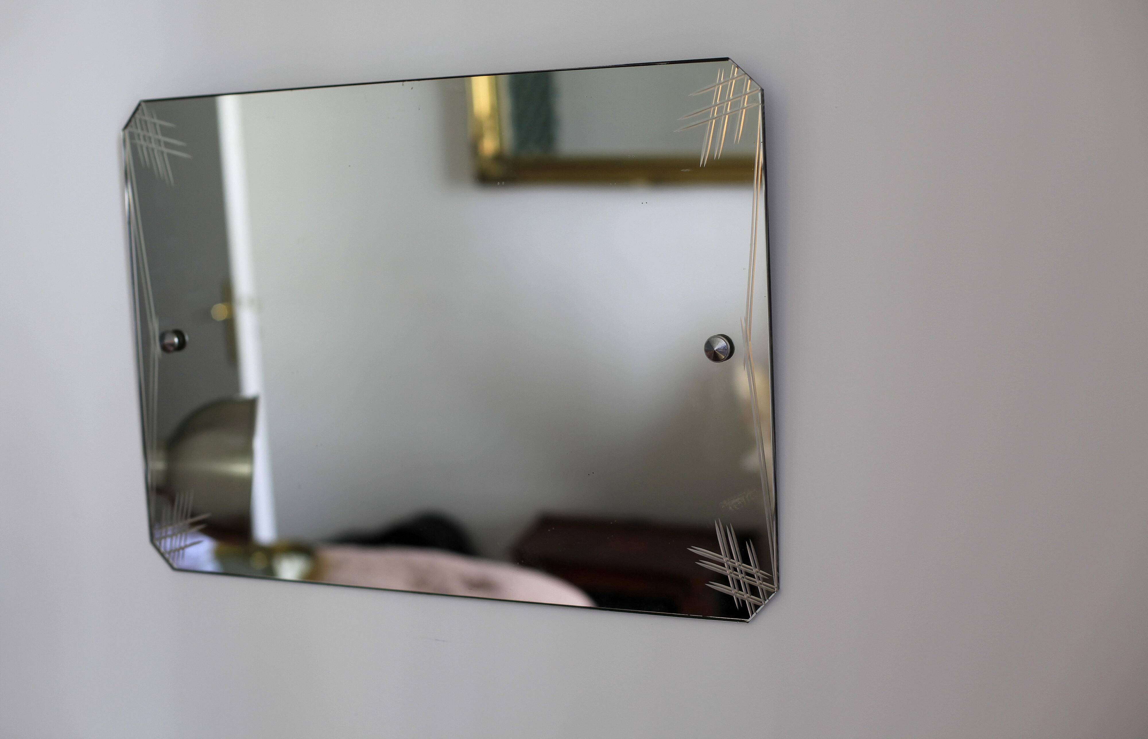 Rectangular beveled mirror 60x42
