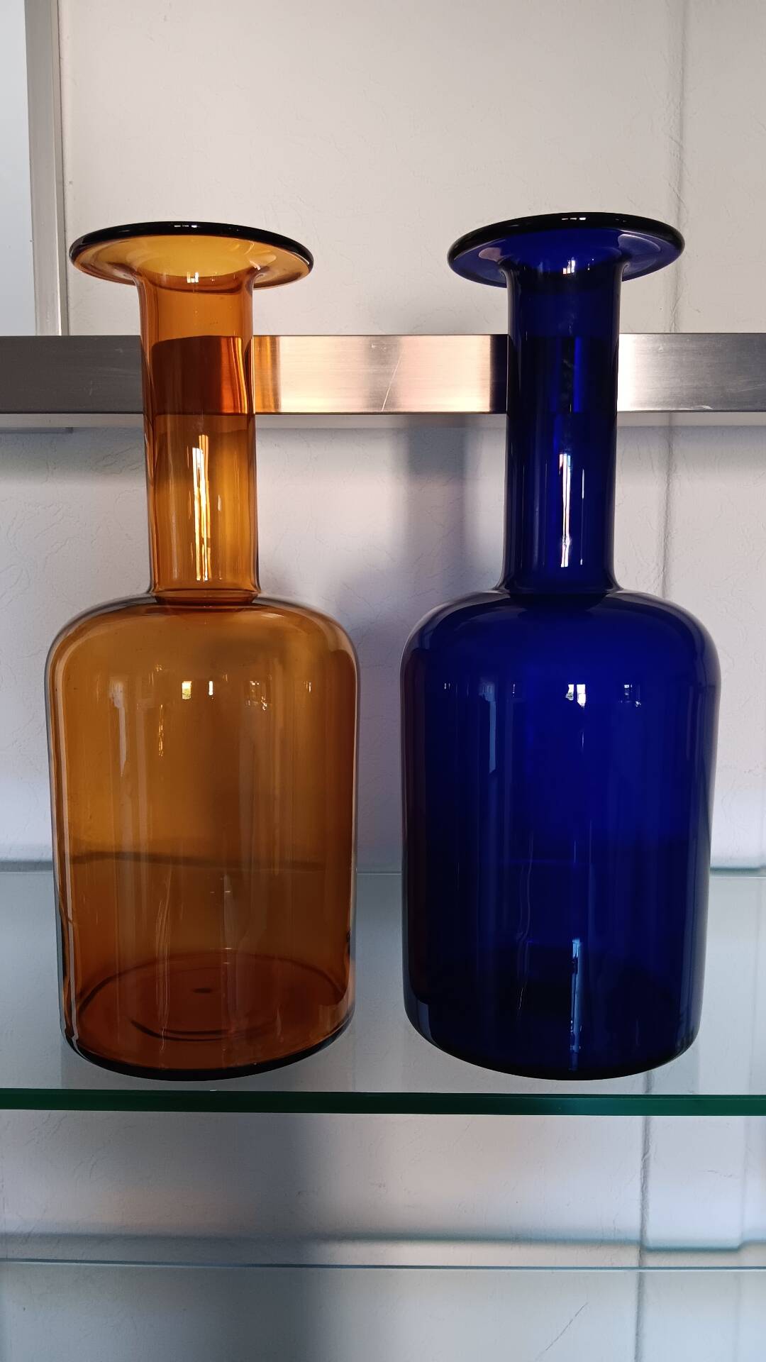 Pair of GUL vases by Otto Brauer for Holmegaard