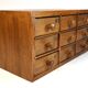 Small drawer unit, vintage wooden watchmaker's chest.