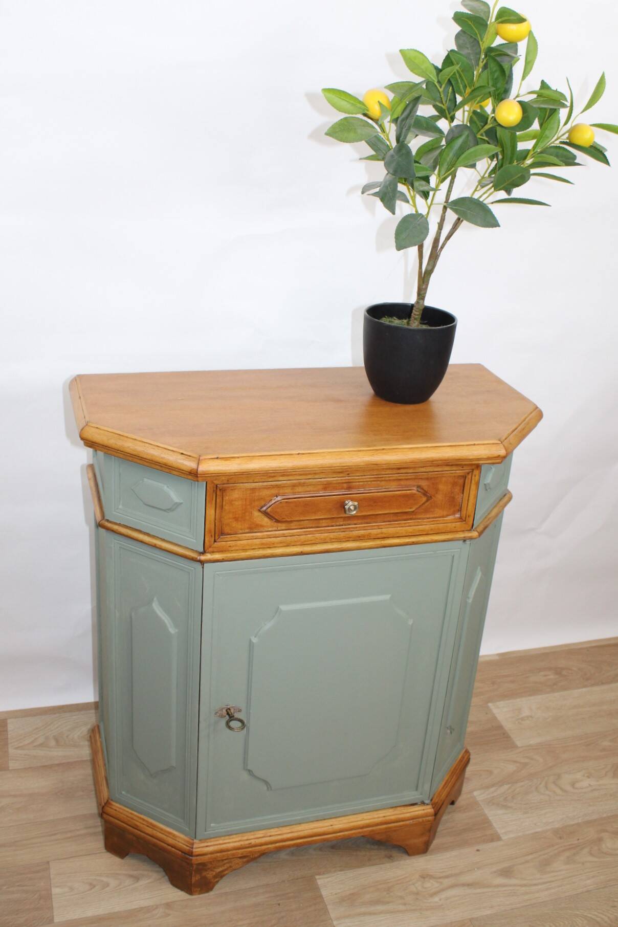 Vintage sage green confiturier, France, 1960s