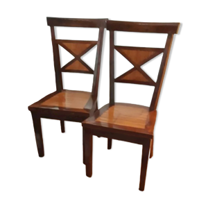 Lot de 2 chaises bois