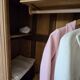 Wardrobe with a fully renovated door - hanging space, shelves and drawers.