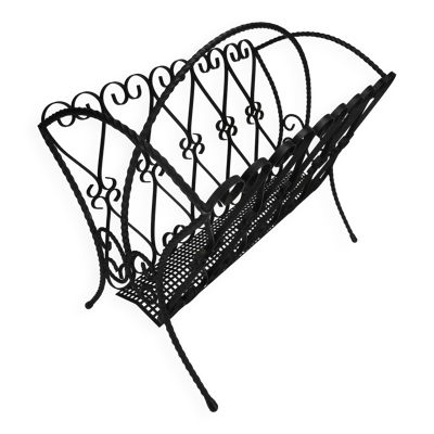 ancien porte revue fer forgé Chaty Vallauris vintage magazine rack