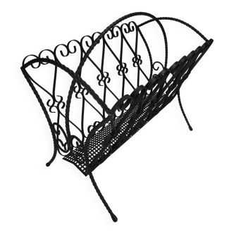 vintage wrought iron magazine rack Chaty Vallauris