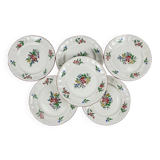 Set of 6 dessert plates KG Lunéville – Réverbère model