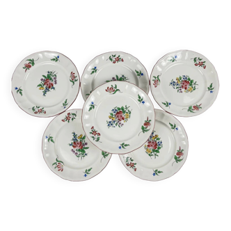 Set of 6 dessert plates KG Lunéville – Réverbère model