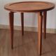 Table d'appoint ronde en bois vintage