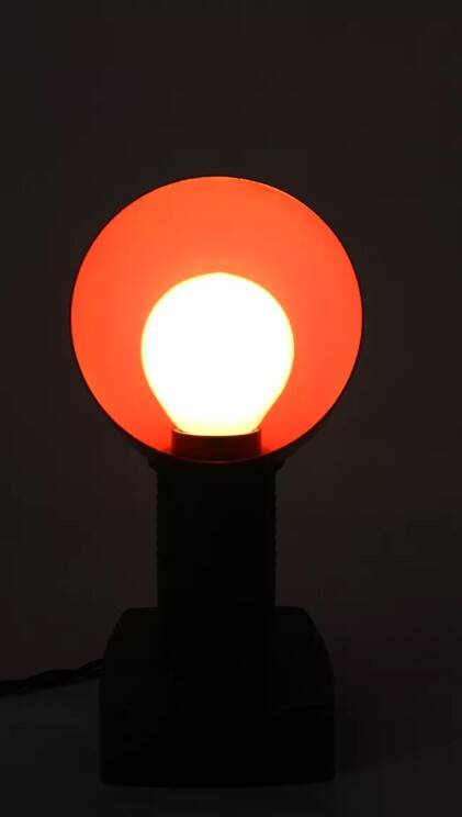 Nuova Veneta Lumi red table/wall lamp vintage