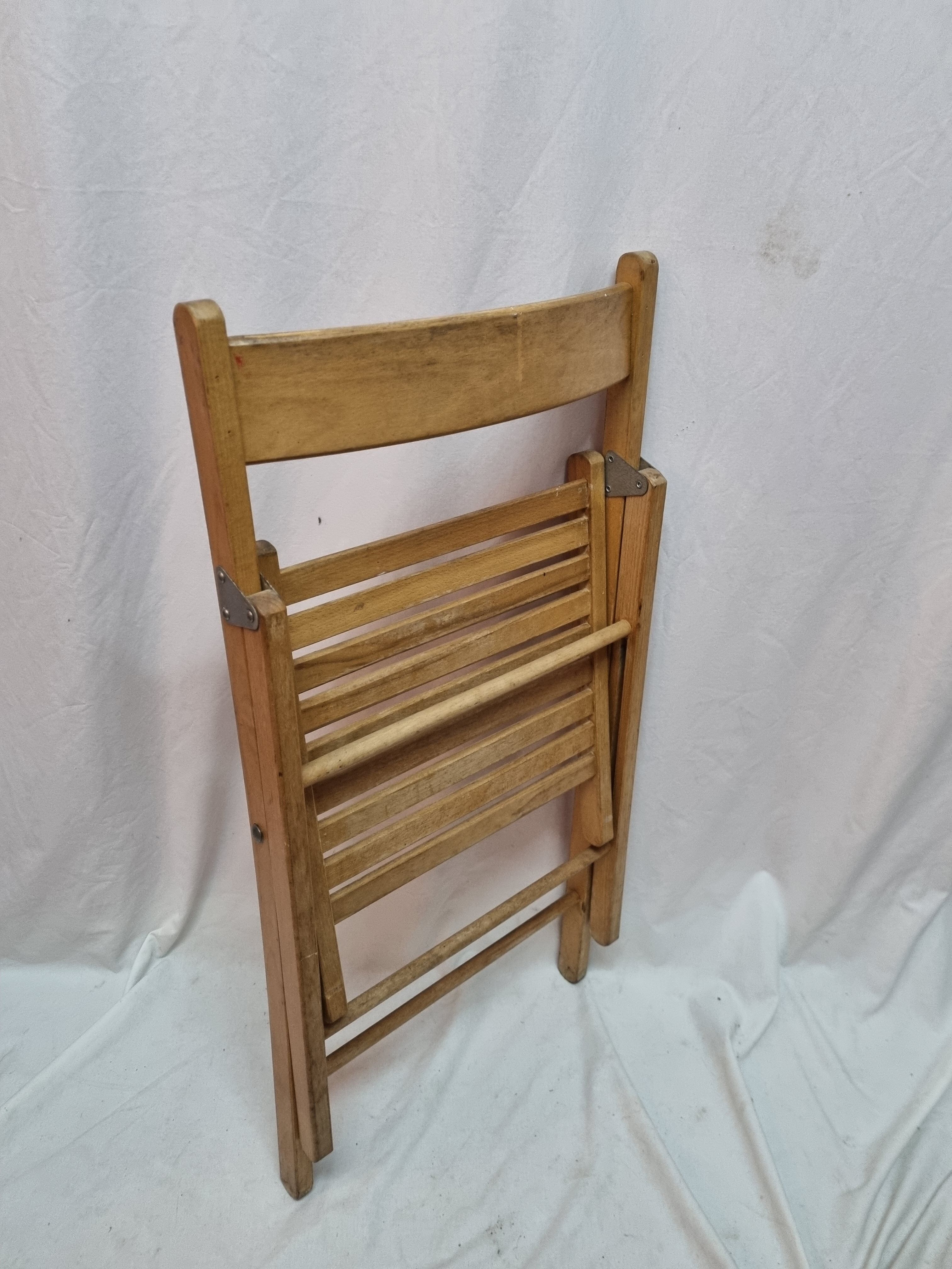Folding chair wood from 1980