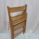 Chaise pliante bois de 1980