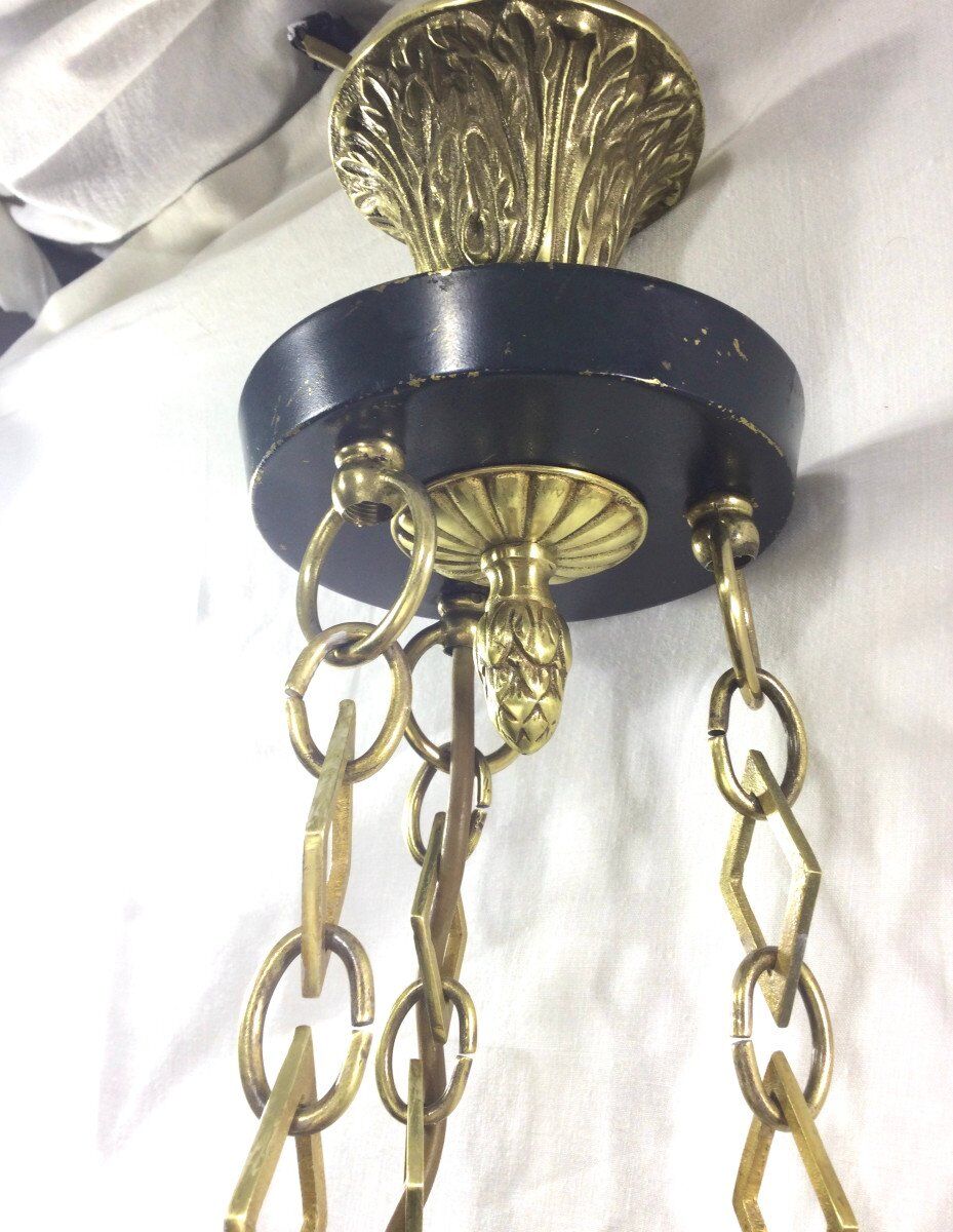 Empire chandelier with 6 lights