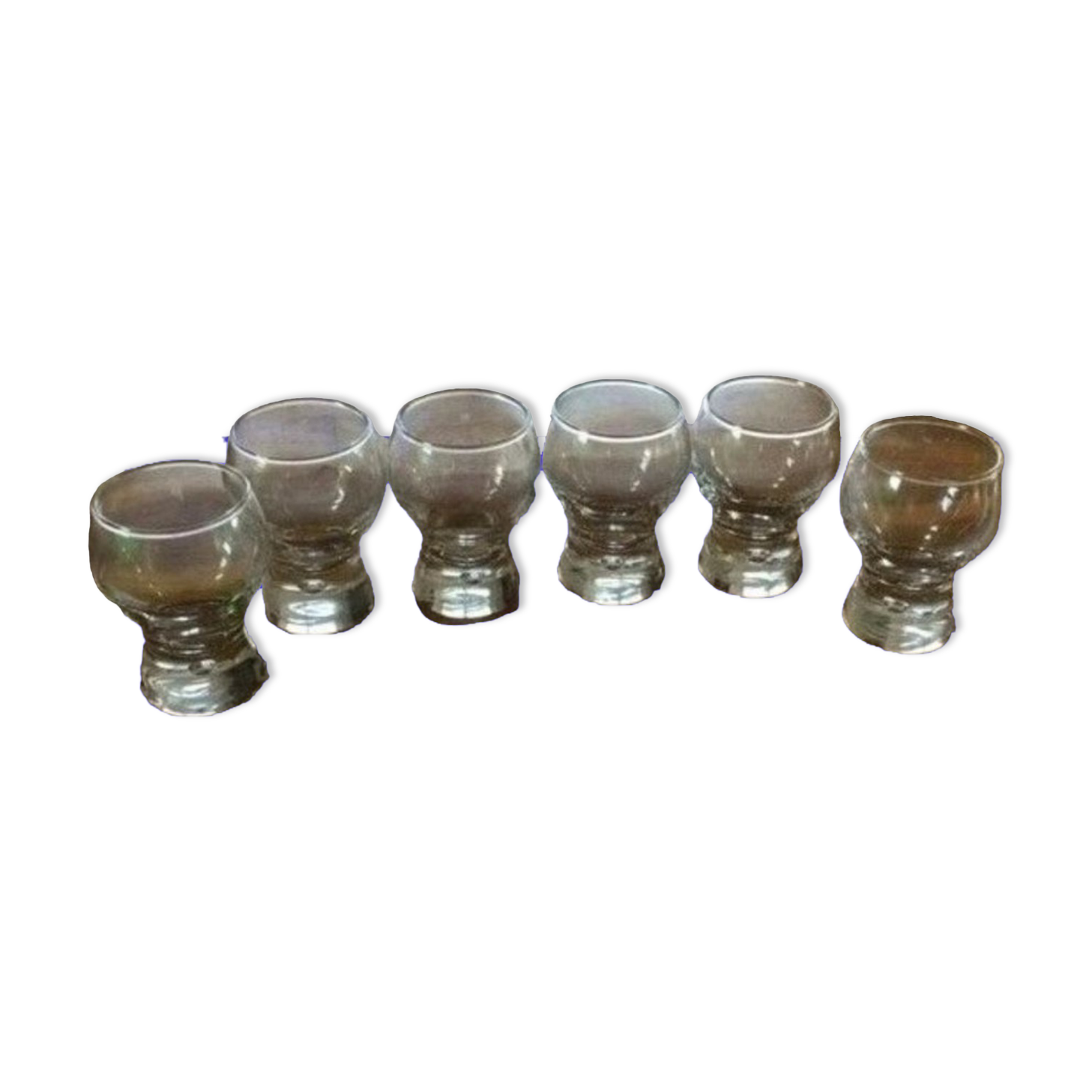 Lot 6 shooters glasses or verrines super nice h 7 cm diameter 4.5 m