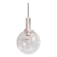 Space Age pendant light in bubbled blown glass, 1970s