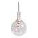 Space Age pendant light in bubbled blown glass, 1970s