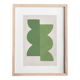 Peinture sur papier, tableau abstrait Wax b198 signé Eawy