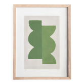 Peinture sur papier, tableau abstrait Wax b198 signé Eawy