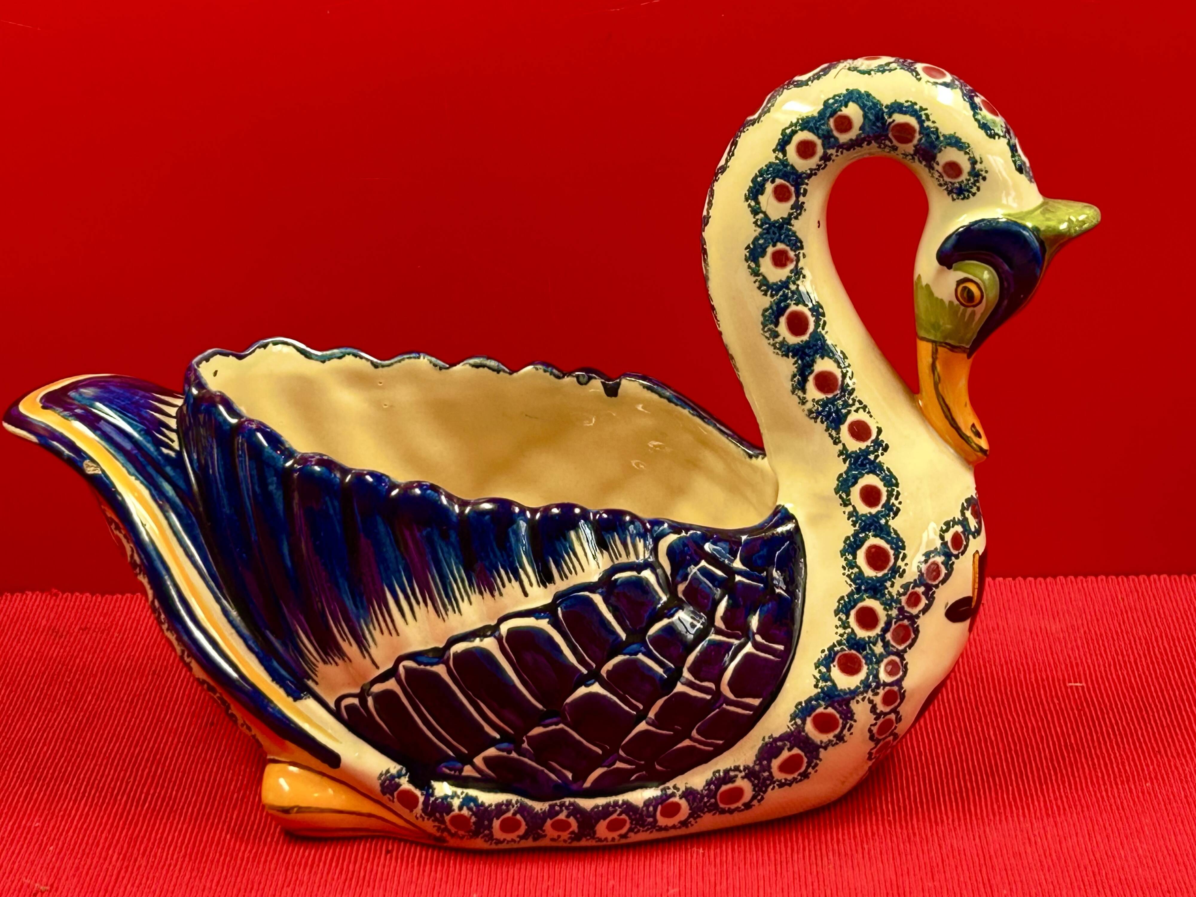 Henriot Quimper Cache Pot 30 x 13 x 21 cm Pottery France -