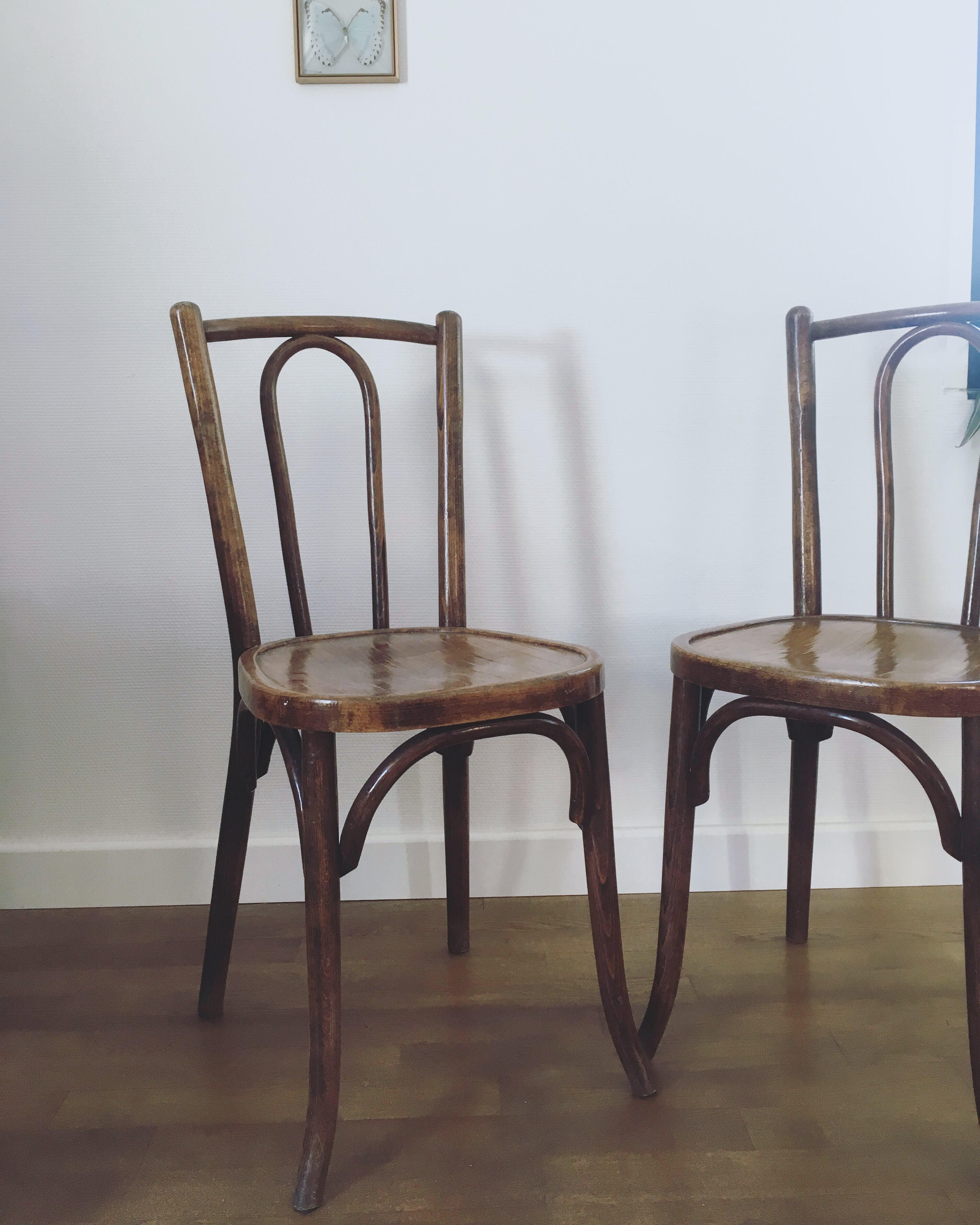 Paire de chaises bistrot Baumann