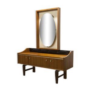 Coiffeuse scandinave 1960 en teck