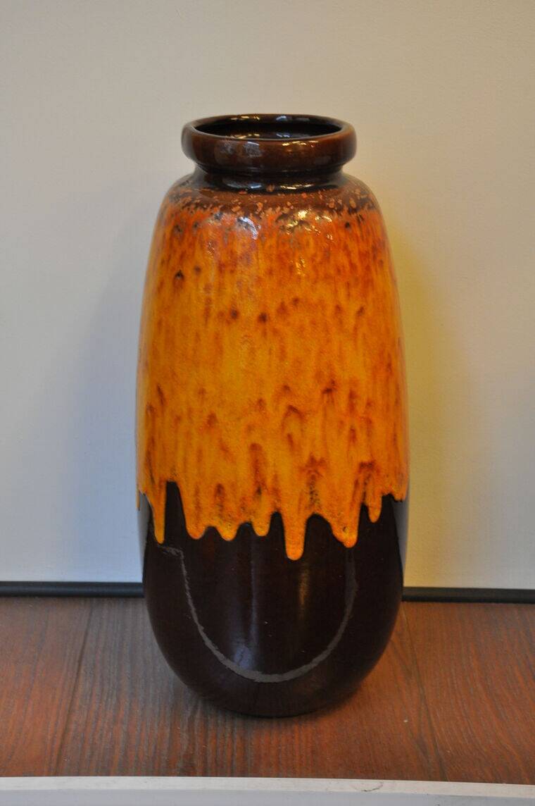 Large Fat Lava Vase W-Germany