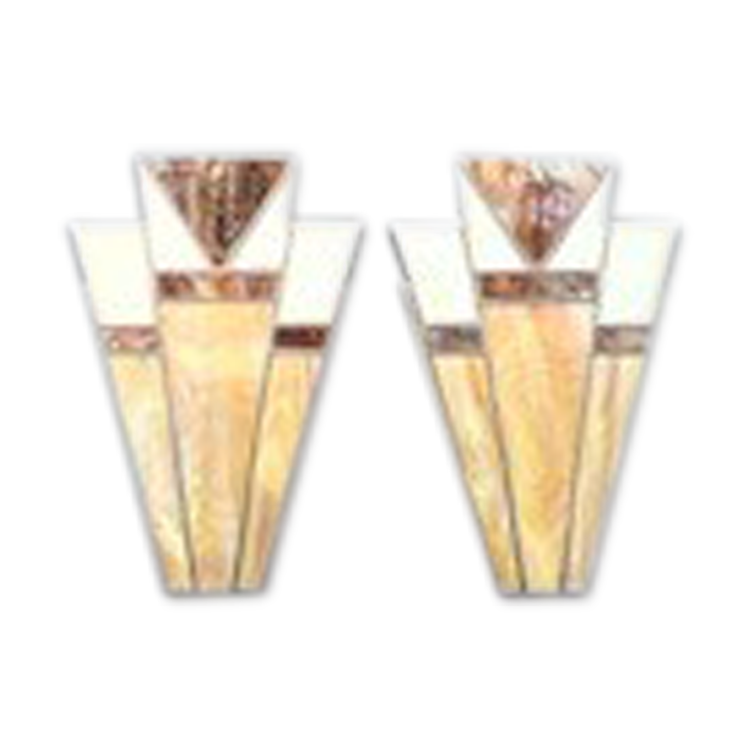 Pair of wall sconces "tiffany" way