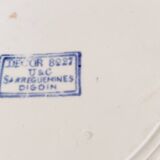 Sarreguemines earthenware salad bowl U and G, Japanese motif