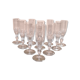 Set de 10 flutes à champagne en cristal