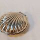 Silver-plated metal shell table butter dish with hallmarks - Art Deco