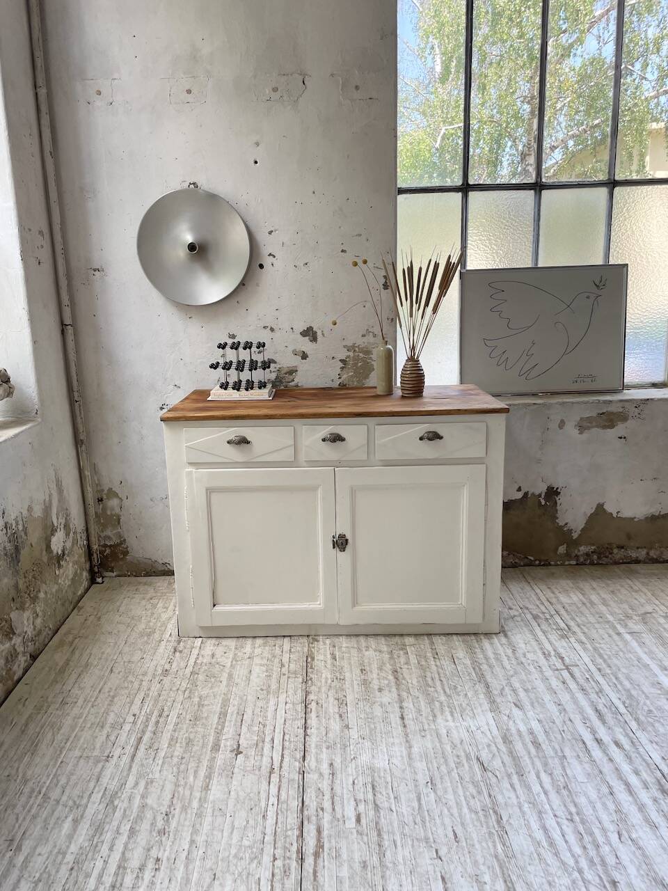 White patina sideboard craft furniture