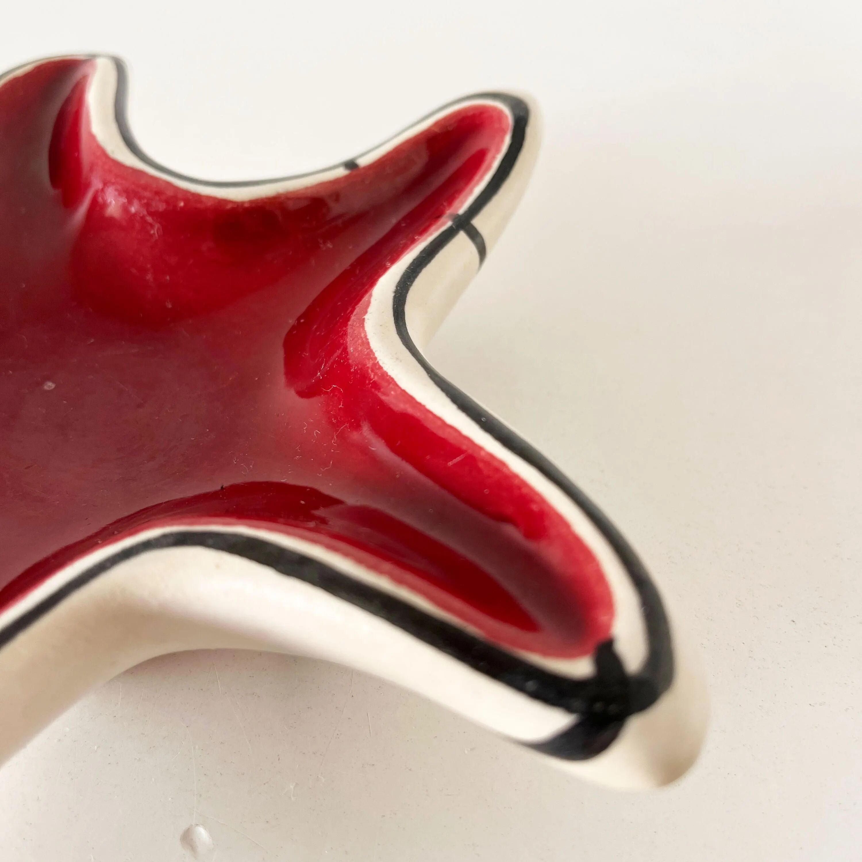 Starfish ceramic catchall 1950