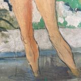 Oil on sign "The Three Graces"