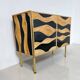 Contemporary Bamboo and Brass Chest, Italy