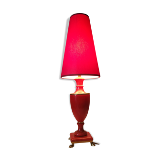 Lampe de style italien en marbre rouge