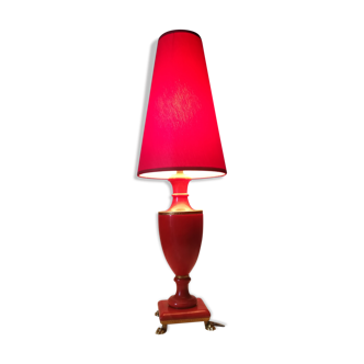 Italian-style lamp in red marble