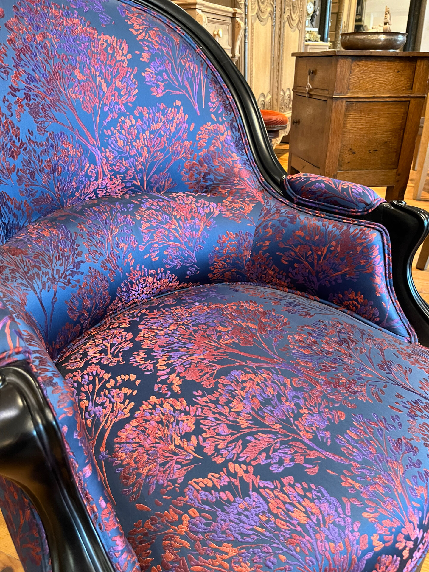 Fauteuil Bergère crapaud Louis Philippe