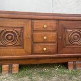 Art deco solid oak sideboard 1940
