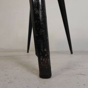 Bistro table Henri Julien, model Tolix T55 with a Formica top, 1950s.