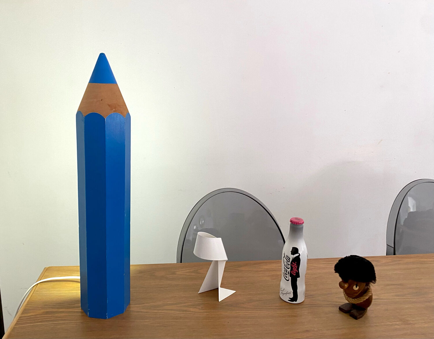 Stone pencil lamp Sala for Vilac Vintage minimalist 80s
