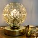 Vintage moulded glass globe-laying lamp