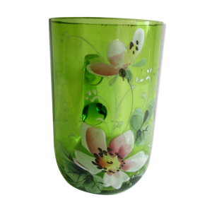Verre art nouveau émaillé