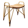 Rattan footstool for Rohé Noordwolde, The Netherlands 1960's
