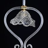 Charming Art Deco Barovier & Toso pendant light chandelier Murano glass, 1950s