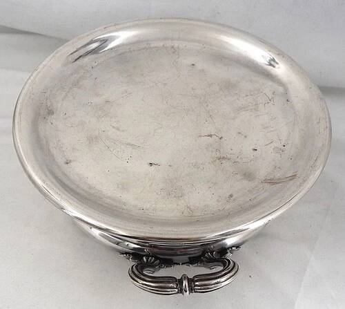 Christofle, beautiful warming tray from the 19th century, in silver-plated metal, very good condition.