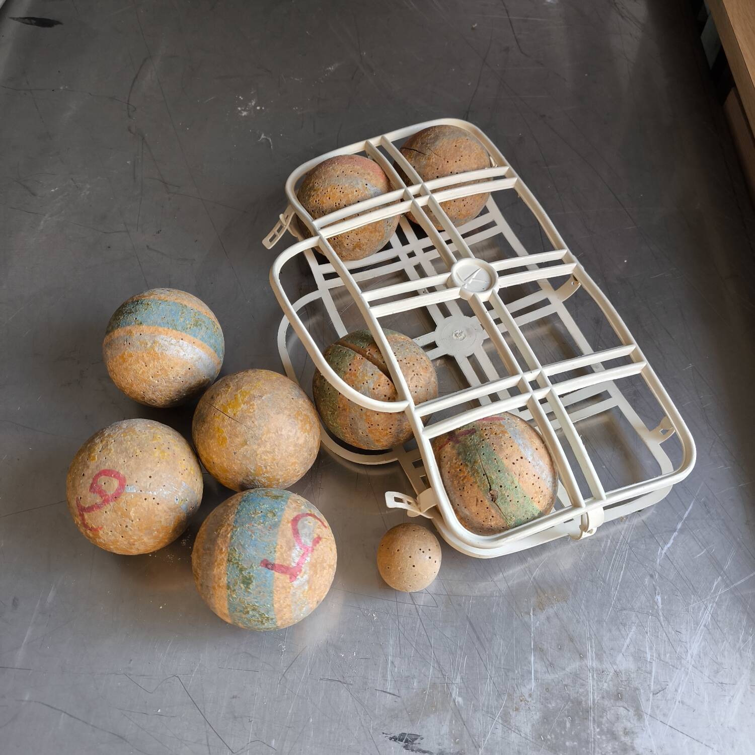 Jeu de boules en bois