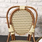 Parisian bistro table and chairs.