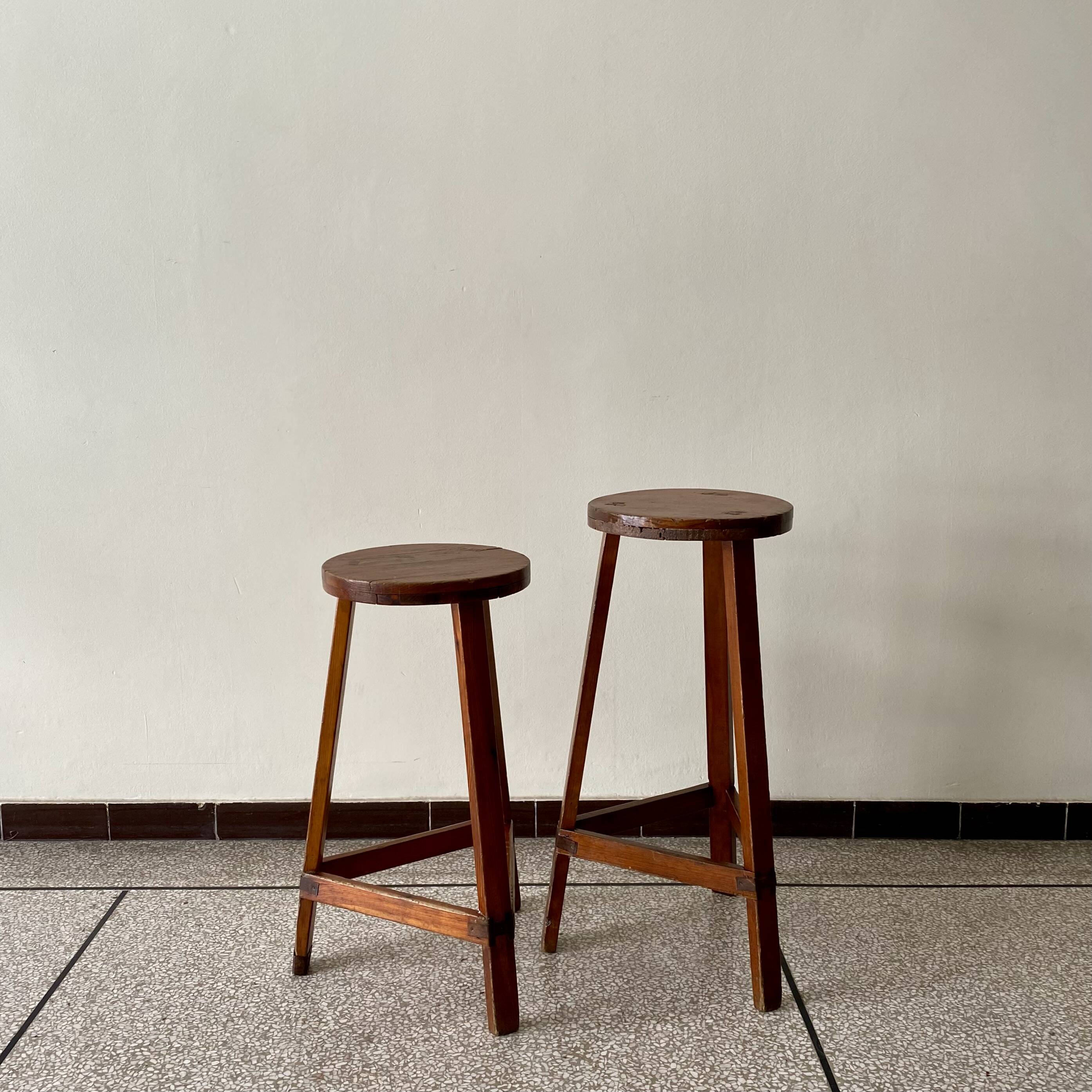 Tabouret haut, sellette x2