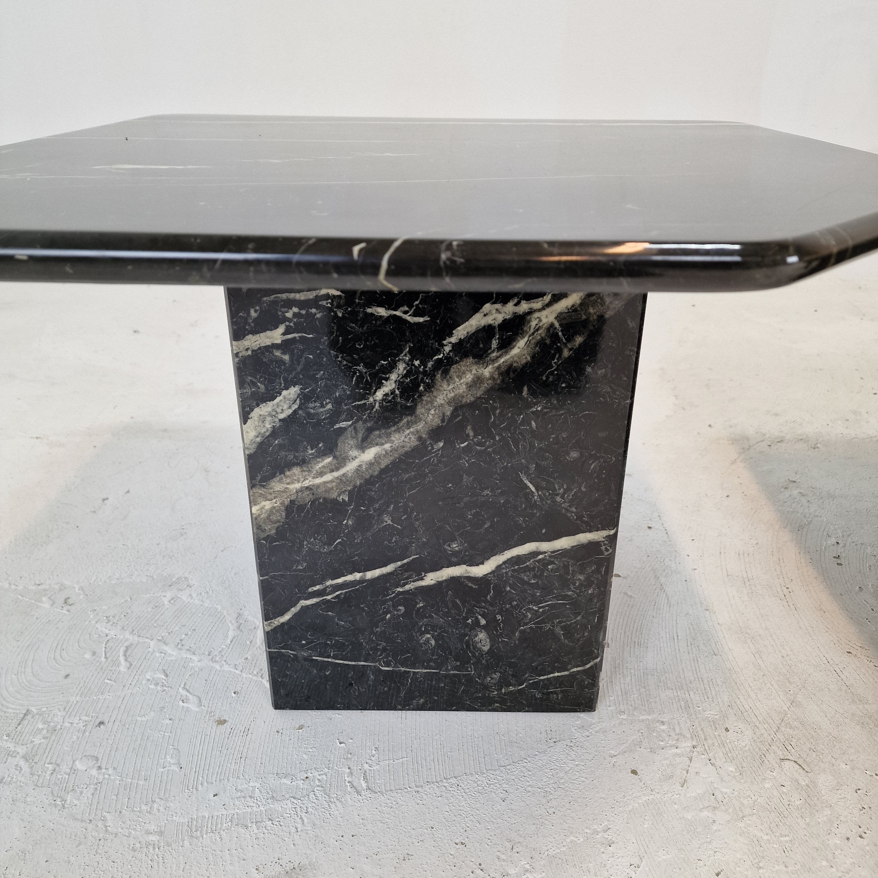 Set of 3 Italian Marble Coffee or Side Tables, 1970s