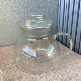 Clear glass tea set